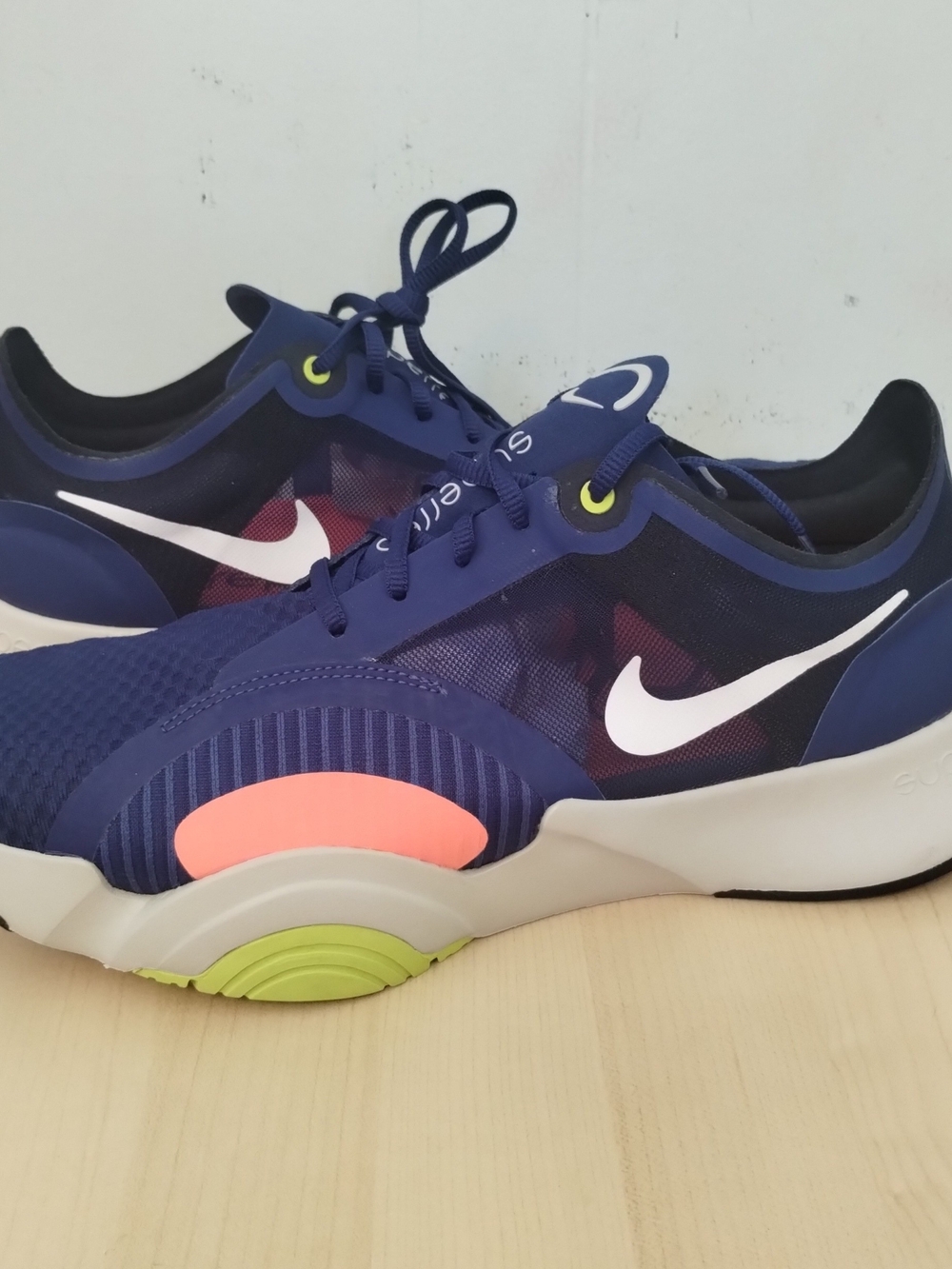 Men's Nike Superrep Sneakers Running Cross Training Gym Blue